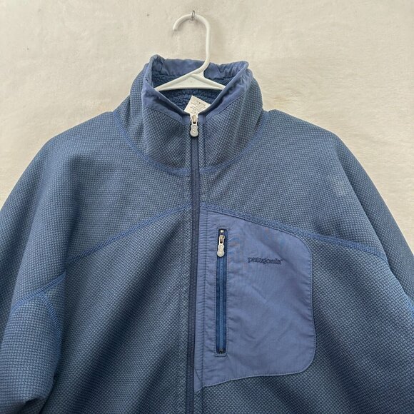 Patagonia Jacket Mens L Blue R2 Granular Full Zip Fleece Lined Made In USA - Picture 2 of 14